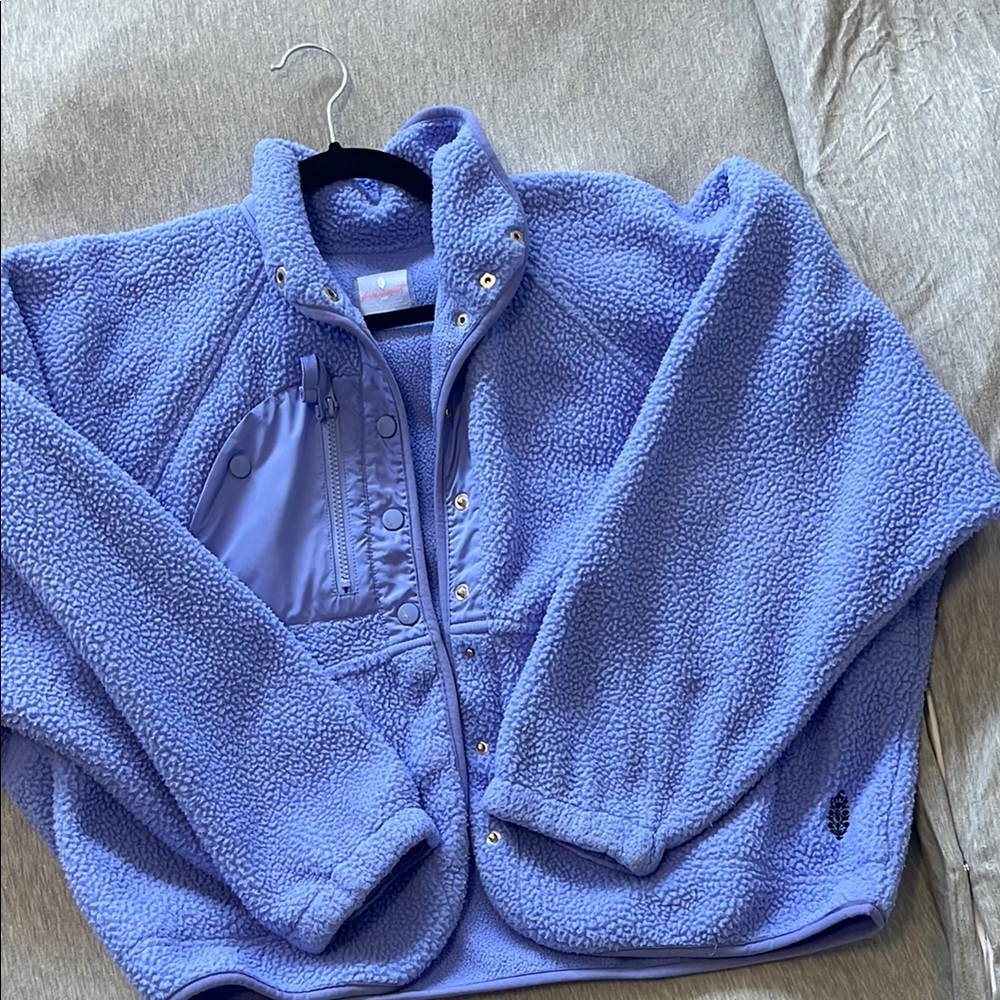 FP Movement by Free People Blue Fleece Jacket